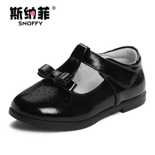 Snoffy New Spring Autumn Children’s Shoes Cow Split Girls Performance Leather Shoes Korean Princess Shoes TX167