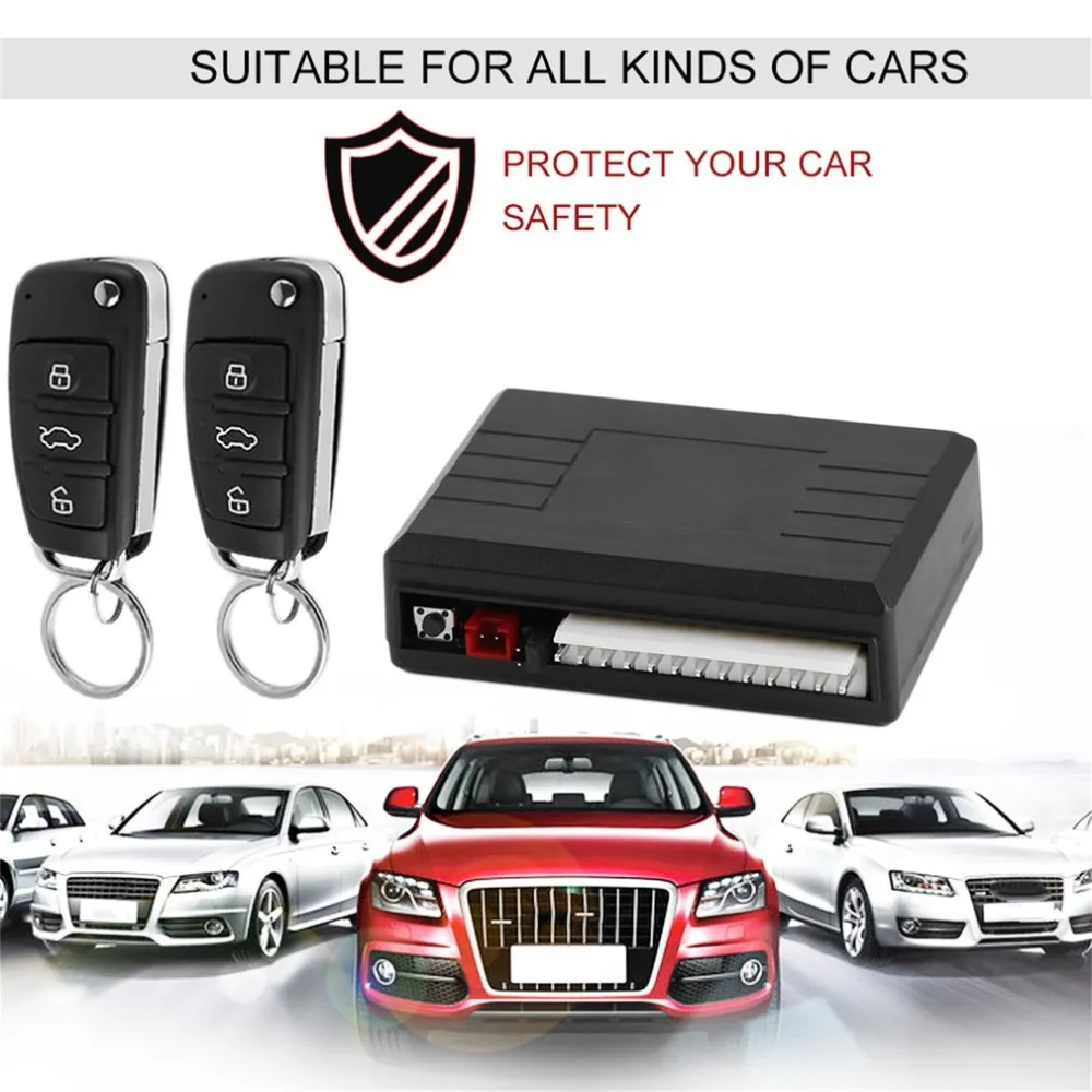 Good Product  Universal New Alarm Systems Car Styling Remote Central Kit Door Lock Locking Vehicle Keyless Entry 