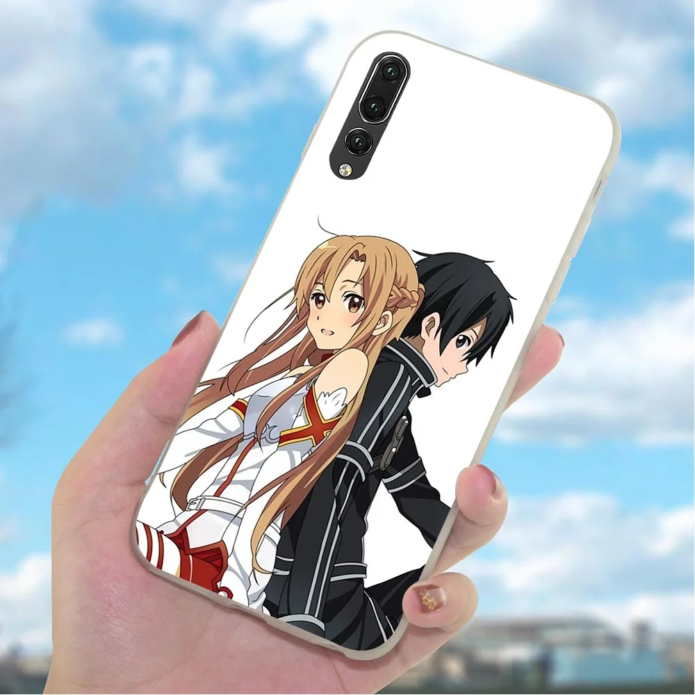 Мягкий TPU SAO аниме чехол для телефона Huawei P9 Lite P8 P20 P30 Pro P10 Mini P Smart Mate 10 20 Hybrid|Бамперы| |