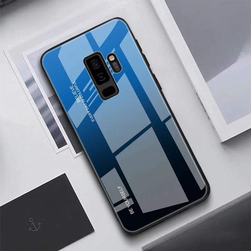 Модный чехол из закаленного стекла для samsung Galaxy A9 A8 A7 A750 A6 A6 Plus A5 A520, защитный чехол для телефона - Цвет: 07