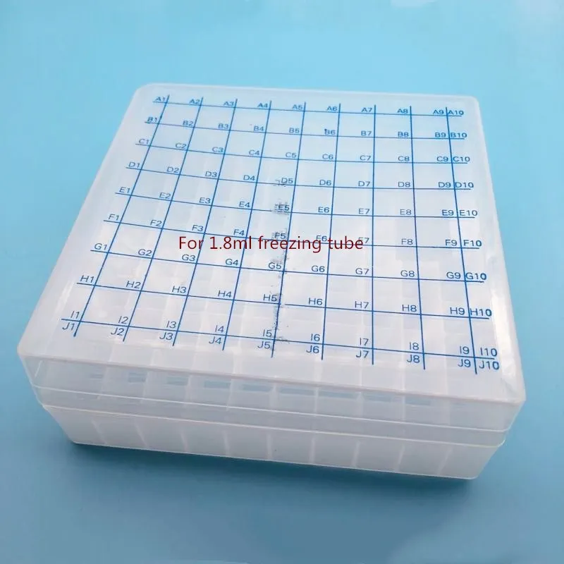 

Plastic Freezing Tube Box 1.8ml/100 Vents Preservative Tube BoxHight Quality 100 Holes PP Box Suitable For 1.8ml Frozen Tube
