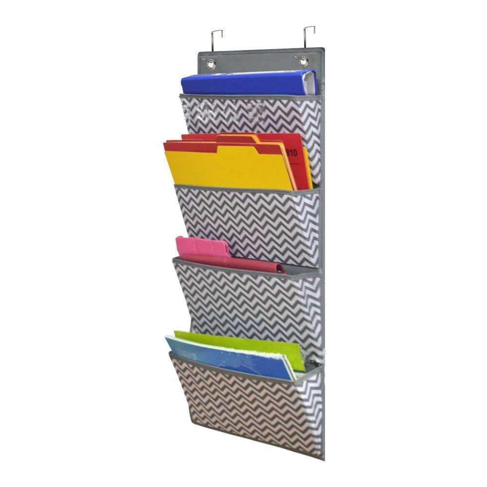 

Easy Clean Splashproof Wall Mount Hanging Bag Living Room Bedroom Office Large Capacity Behind The Door Foldable File Organizer
