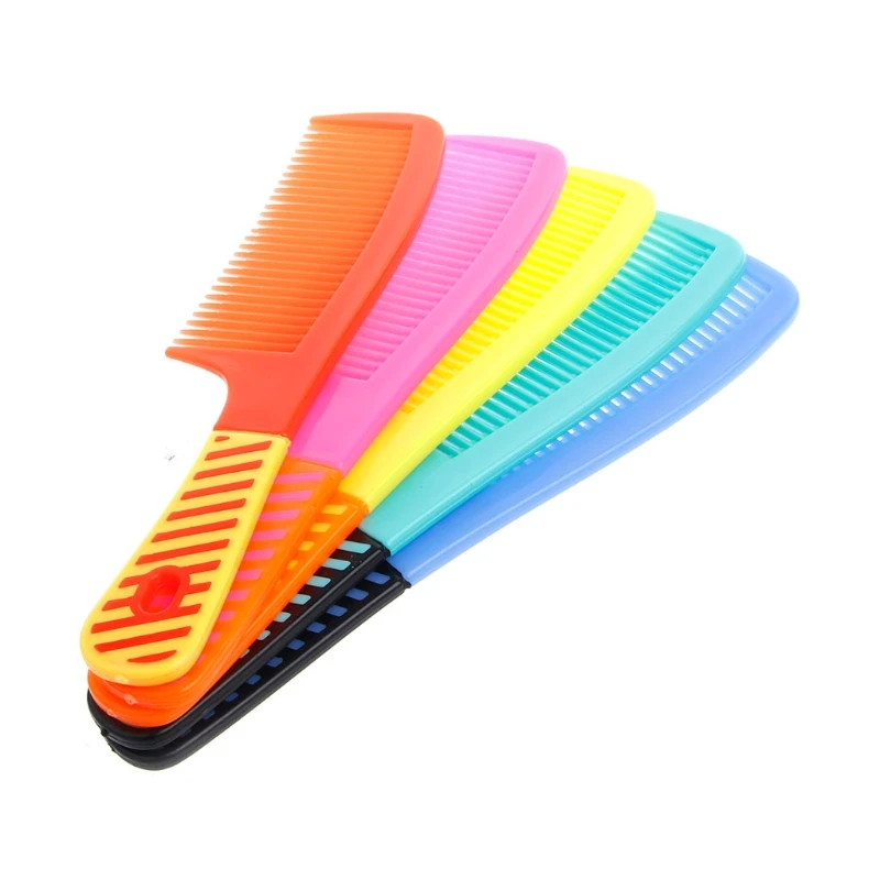 

Wide-tooth Shower Comb Handle Plastic Wet Haircut Hairdressing Hairstyle Tool