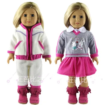 

2 Set Doll Clothes For 18 Inch American Doll Handmade Casual Wear Clothes