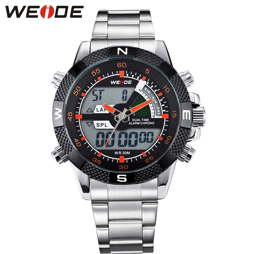 

Hot Selling WEIDE Watch Outdoor Men's Sport Watches Analog Digital Display 30M Waterproof Multi Function Relogio Mascul Gift Box