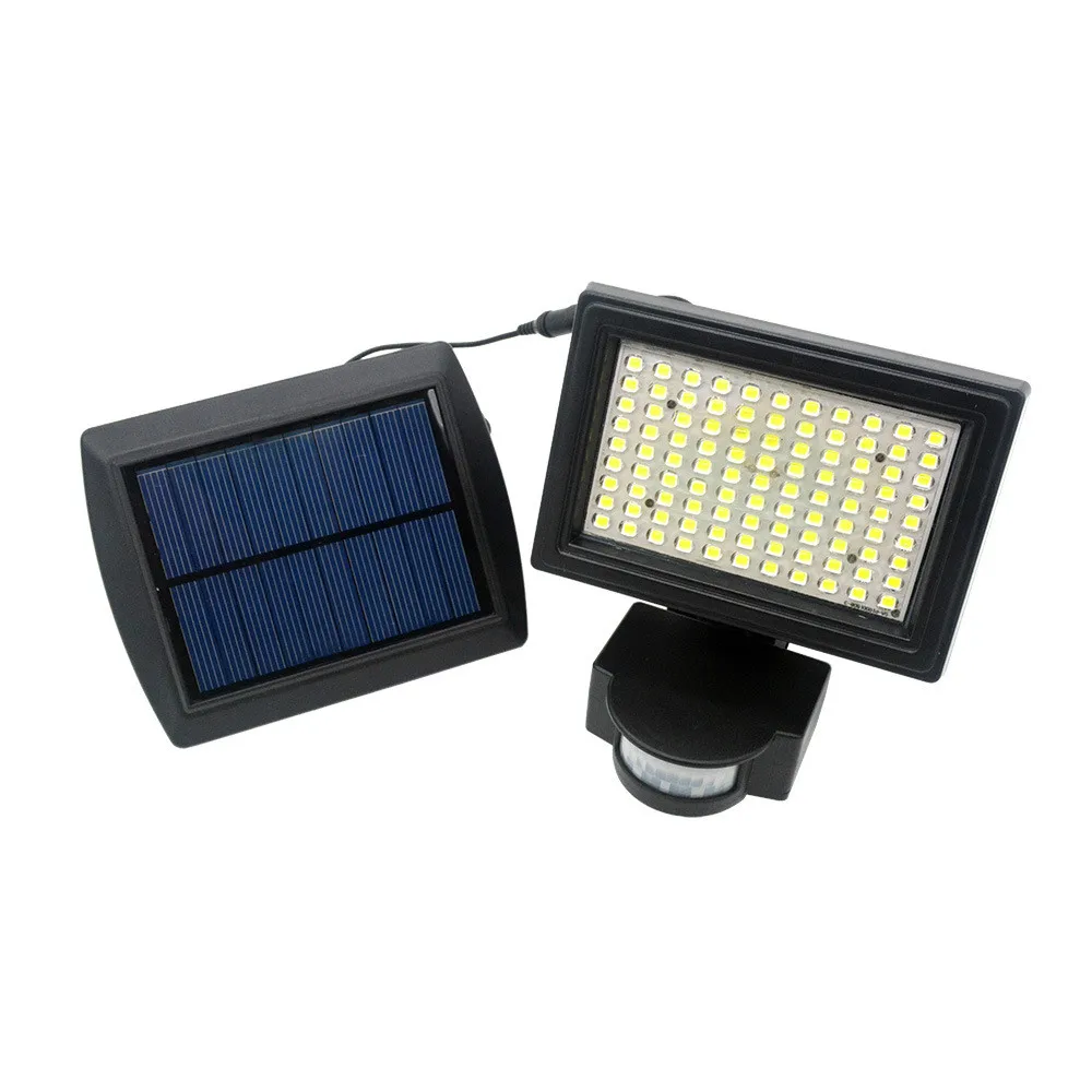 

99 LED Solar LED Floodlight Outdoor White PIR Motion Sensor SMD2835 LED Flood Light Lamp For Garden Path Wall Emergency Lighting