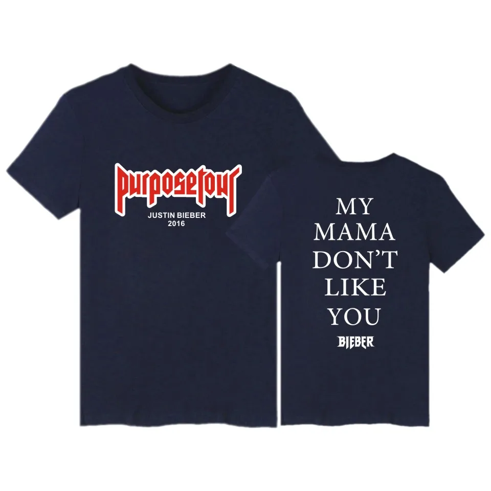 Justin Bieber Purpose Tour t-shirts Pop Short Sleeve Tshirts New Style Fashion Casual T-Shirts Men/Women T-shirt Justin Bieber