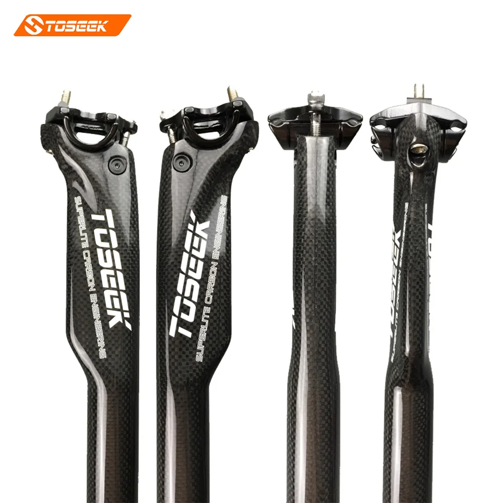Toseek Road/Mtb Carbon Seatpost Bicycle Seatposts Bike Breaking wind