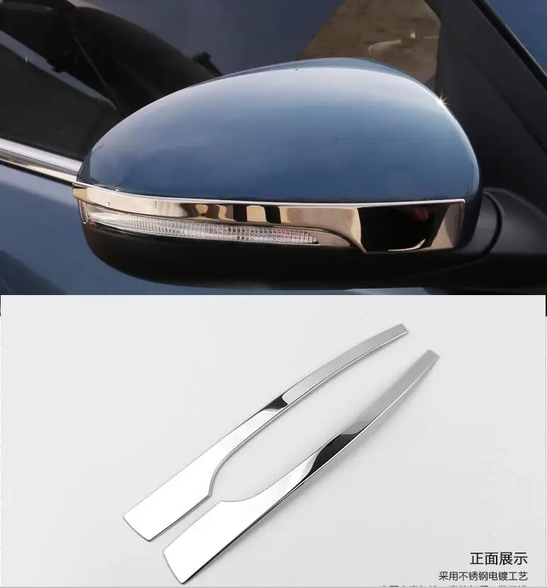 

car-styling case For Hyundai Tucson 2015-2017 2pcs Car Exterior Side Rearview Mirror Protectors Molding Trim Accessories