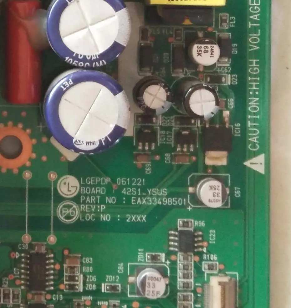 Pukido Used Original 42P98MV Y board 42S1 EAX33498501 EBR33499501 power board Plug Type: Universal