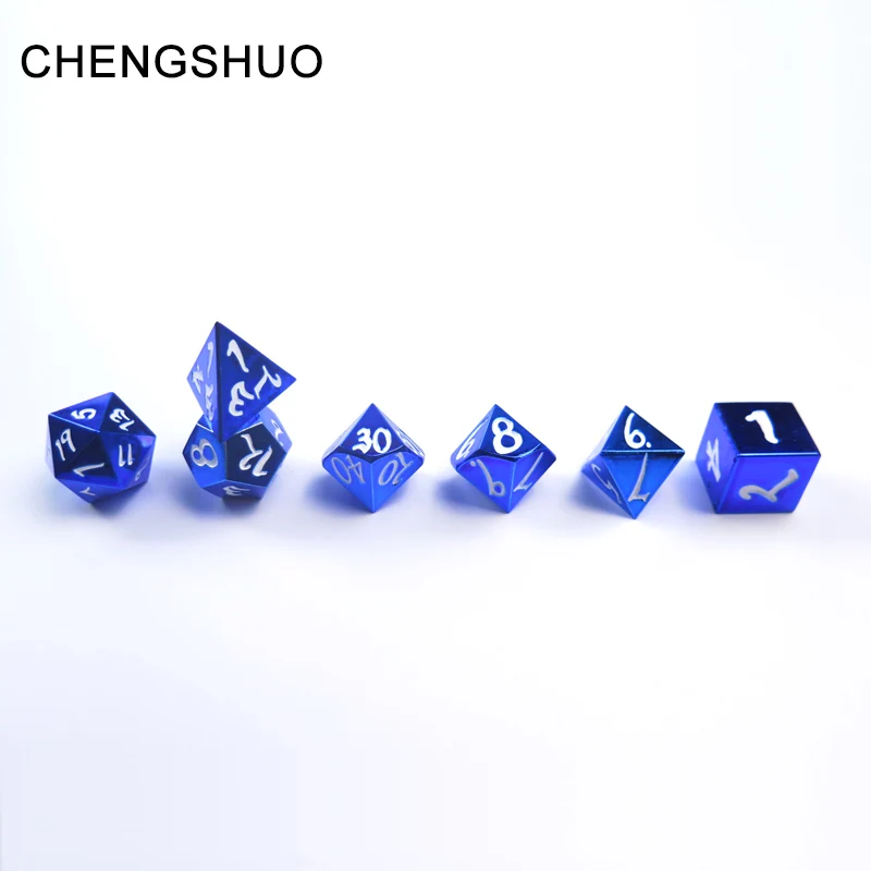 Chengshuo dnd dice sets metal polyhedral rpg dungeons and dragons product d20 10 6 8 12 blue table games dices aluminum digital Chengshuo dnd dice sets metal polyhedral rpg dungeons and dragons product d20 10 6 8 12 blue table games dices aluminum digital