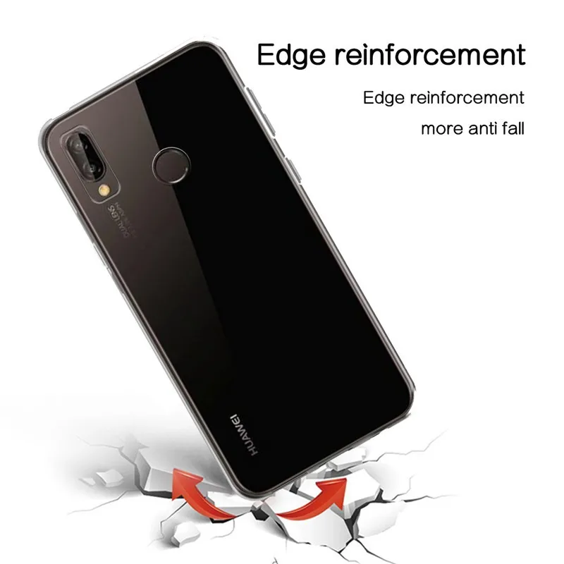 واضح المحمول الغطاء الخلفي لهواوي P20 لايت 2018/2019 جراب هاتف لينة TPU رقيقة شفافة سيليكون فوندا P20Lite 360 واقية