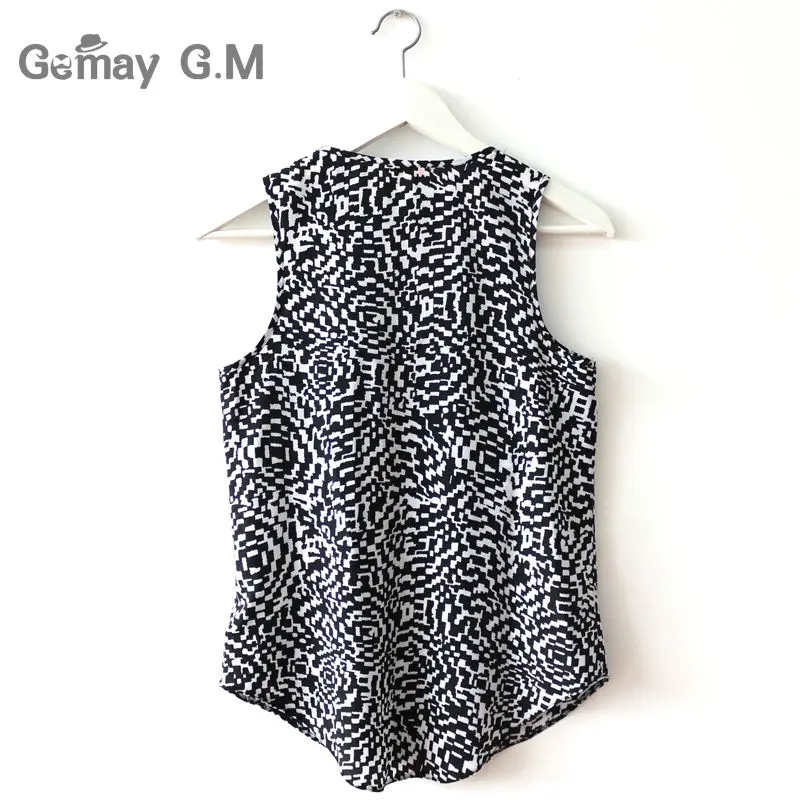 Fashion Chiffon Summer Women Vests Blouses New Womans Tank Tops Female Off Shoulder V-Neck Blusas Shirts Plus Size Clothes 4