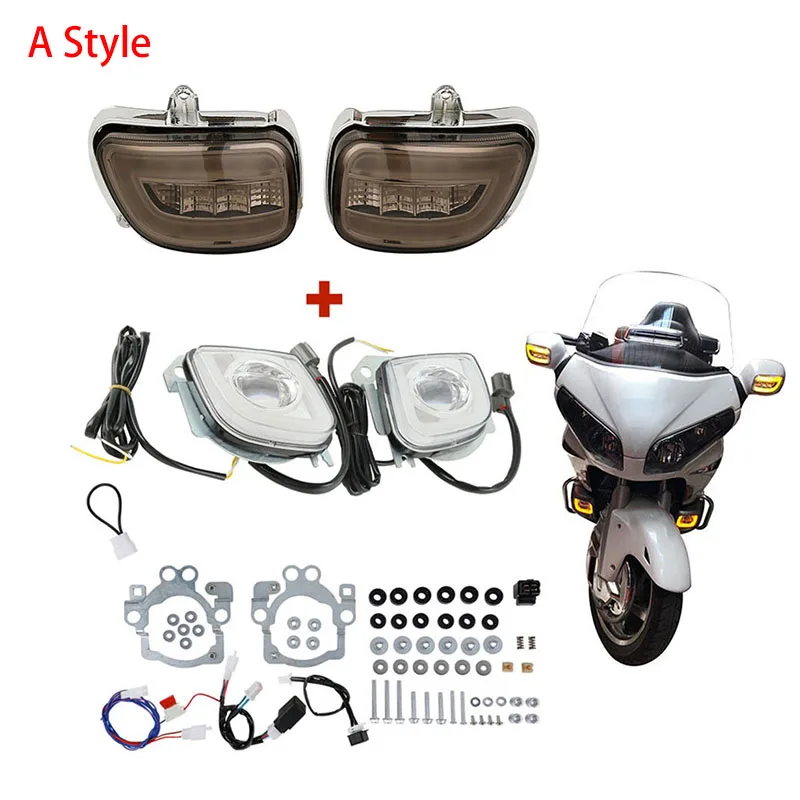 Мотоциклетный передний указатель поворота и светодиодный сигнал поворота для вождения противотуманный светильник для Honda Goldwing GL1800 2012- F6B 2013