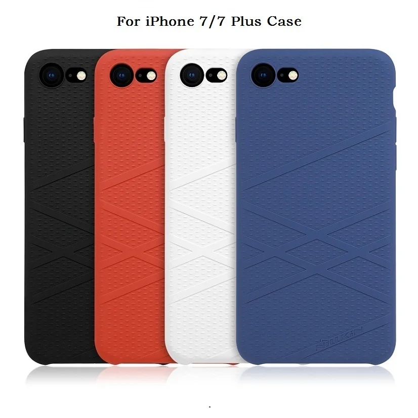 Para iphone 7 caso cubierta de silicona Nillkin líquido delgada shell Protector funda para iphone 7 Plus caso lindo 4,7/5,5
