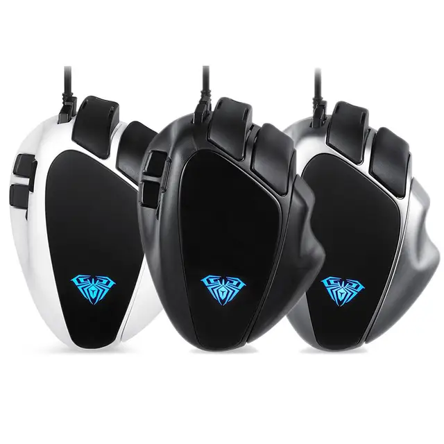 8 Buttons Wired Mechanical Mouse Anti-fatigue S10 Gaming Macroprogramming Desktop Computer Game Mouse Color Light Joystick