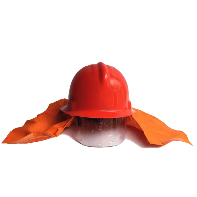 Защитный шлем СОЛНЦЕЗАЩИТНЫЙ непромокаемый широкополый жесткий головной убор Рабочая страховка Строительная работа защитное оборудование печать логотипа услуги - Цвет: Красный