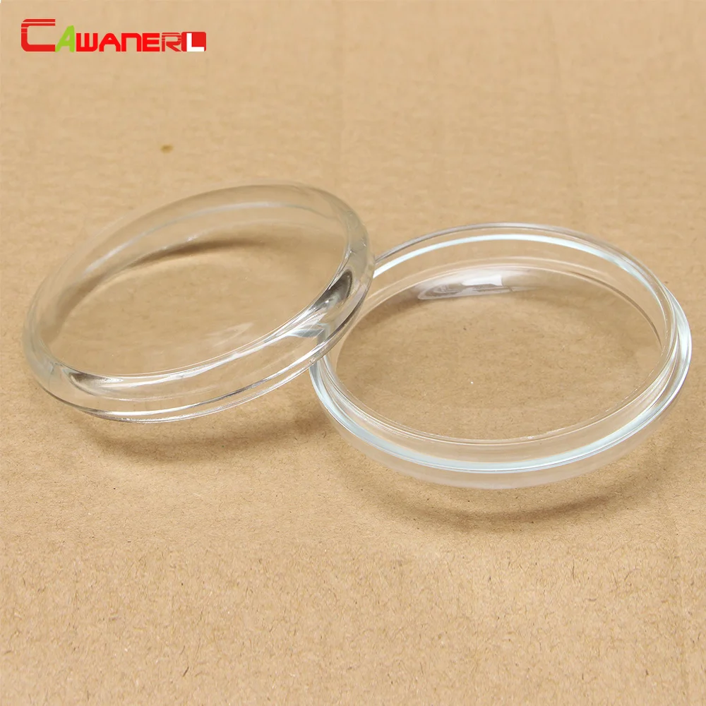 

Cawanerl For Ford Focus Transit Ranger Fusion C-Max Explorer Fiesta Edge Car Right + Left Fog Light Glass Cover Lens Round 90mm
