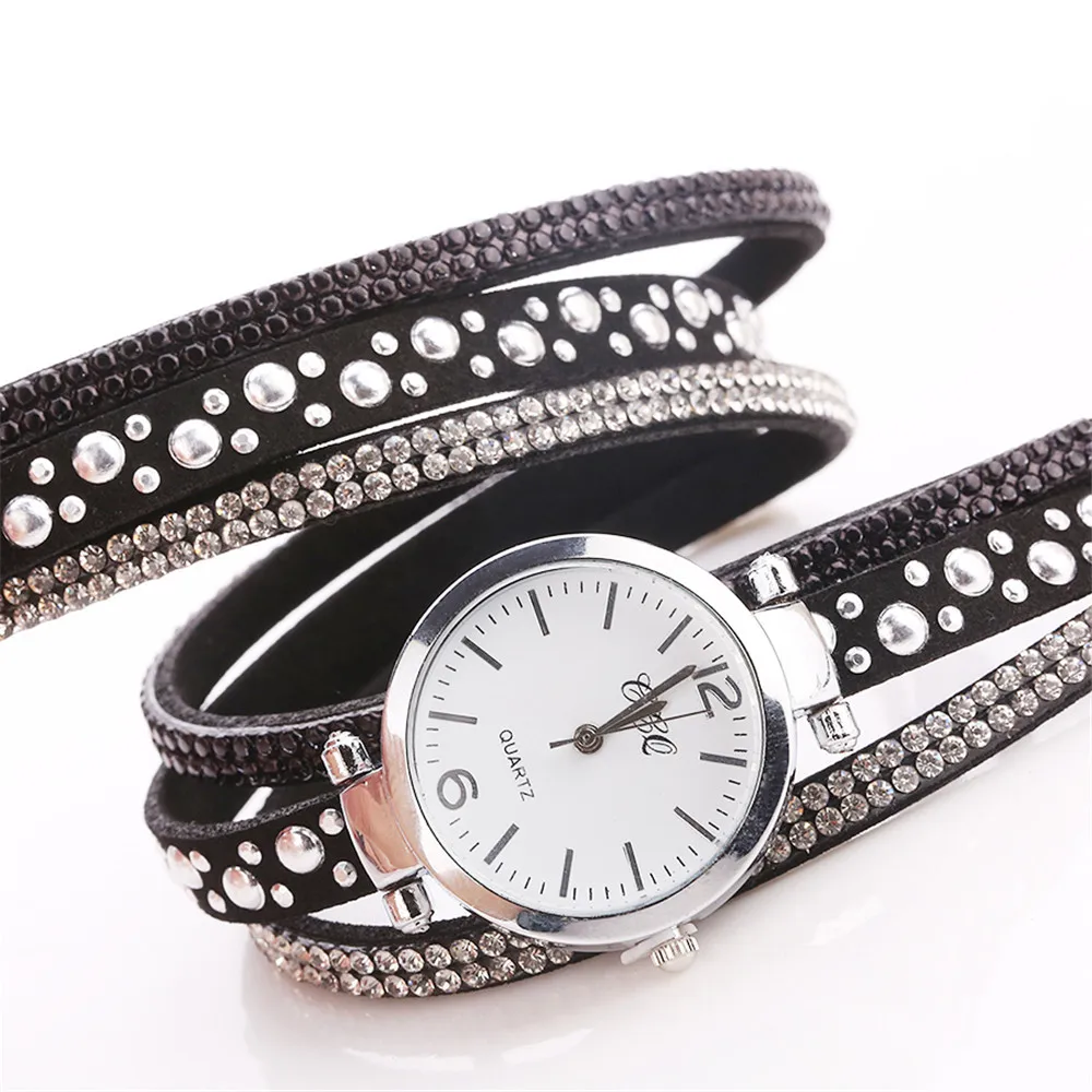 Susenstone, женские модные повседневные аналоговые кварцевые женские часы-браслет, стразы, наручные часы, подарок, Reloj femenino#30