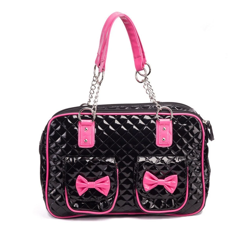 

Luxury Pet cat small dog Travel pu leather Carrier bag portable puppy dog Chihuahua carrying tote bag handbag transporting box
