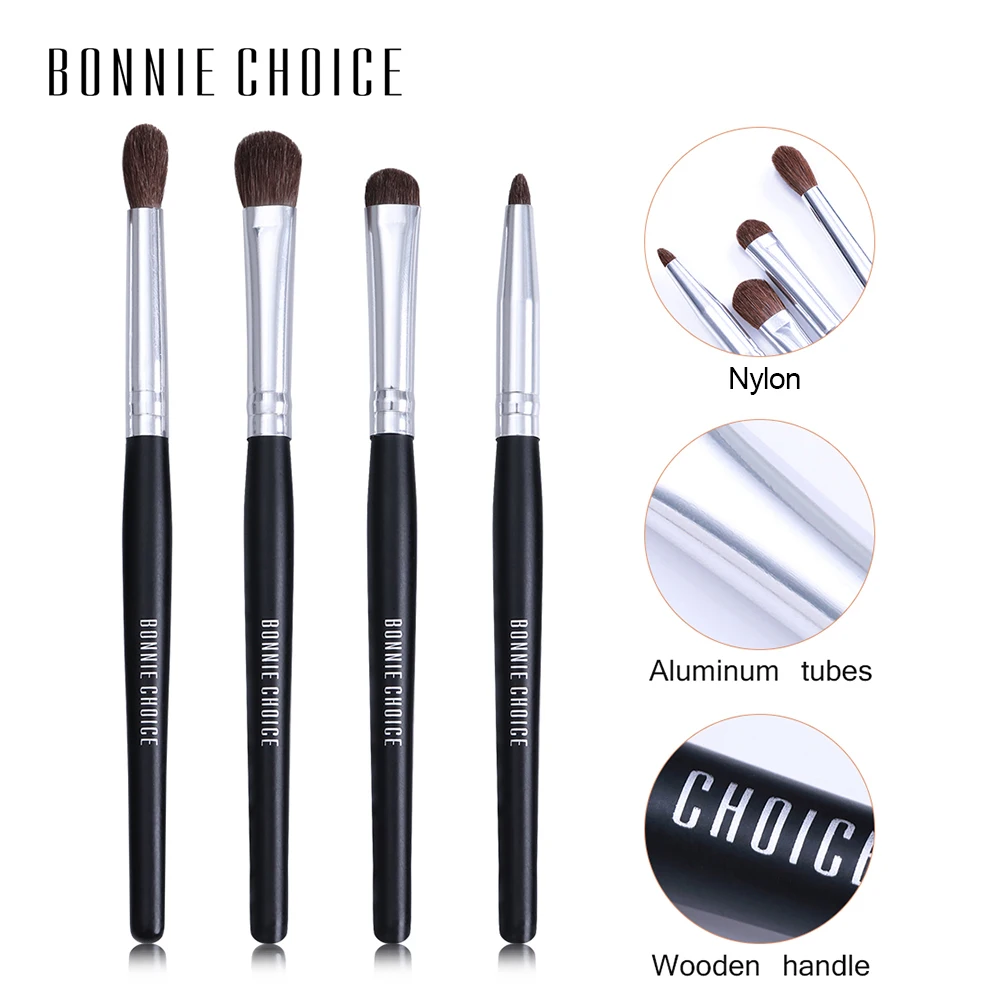 

1 Pc BONNIE CHOICE Eye Shadow Powder Foundation Blending Brush Eyeshadow Wooden Handle Makeup Tool