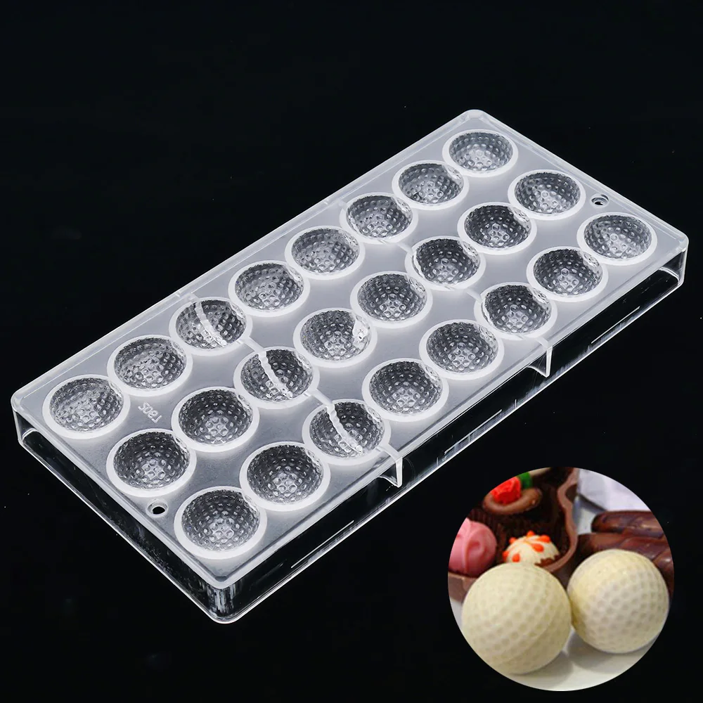 Golf Ball Shaped DIY Chocolate Mold Jelly Mould Baking Tray 3D Candy
