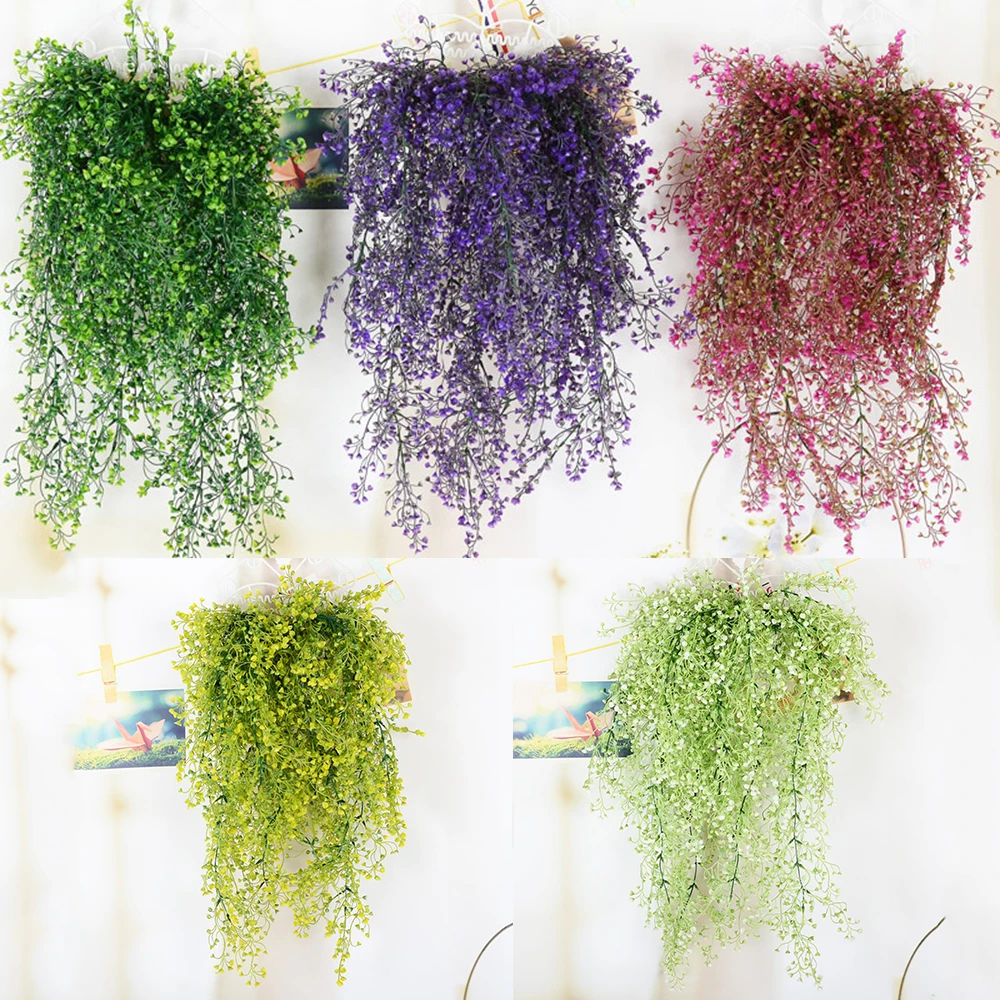 

Artificial Fake Silk Flower Vine Hanging Garland Plant Home Garden Wedding Decor