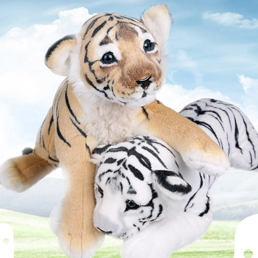 Plush Toys Simulation Lion Tiger Leopard Plush Toys Home Decor Stuffed Cute Animals Dolls Soft Real Like Pillow for Kids Boys Gift Gift Color : Tiger, Height : 39cm Plush Toys Simulation Lion Tiger Leopard Plush Toys Home Decor Stuffed Cute Animals Dolls Soft Real Like Pillow for Kids Boys Gift Gift Color : Tiger, Height : 39cm