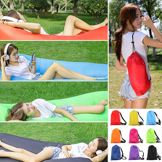$US $12.96  Dropshipping Fast Inflatable Lazy bag Light Air sleeping bag lazy sofa Camping Portable Air Beach b