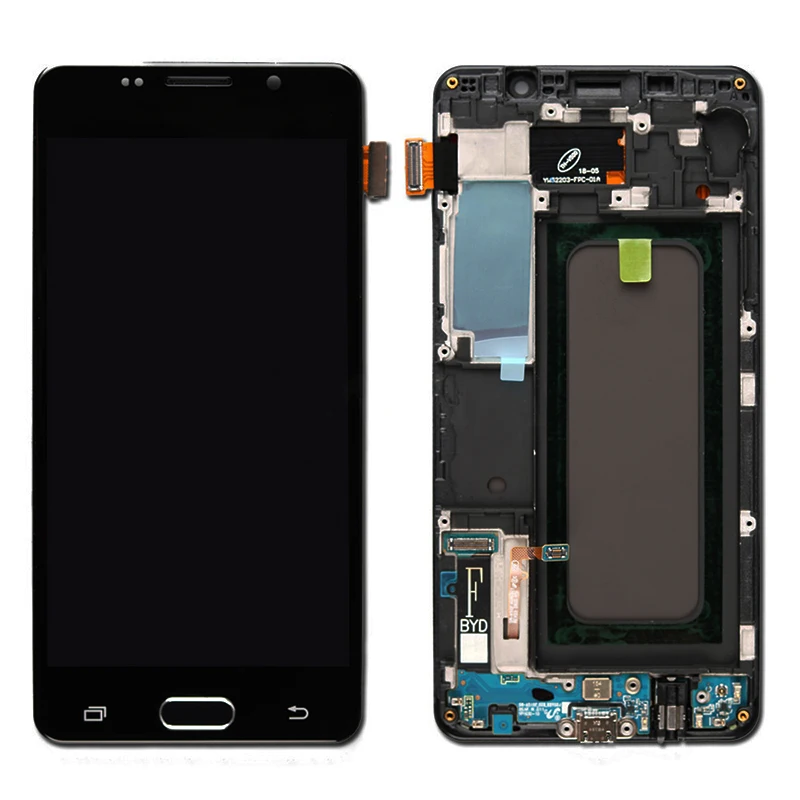 ЖК дисплей Дисплей Сенсорный экран планшета рамка A510 для Samsung Galaxy A5 2016 A510F A510M SM
