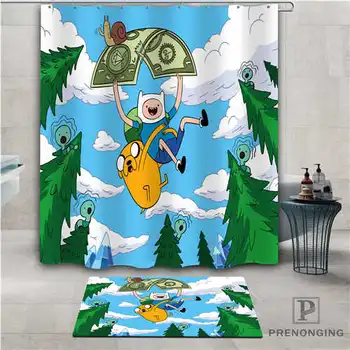 

Custom Adventure-time (1) Waterproof Shower Curtain Doormat Home Bath Bathroom Polyester Fabric Multi Sizes#2019-01-12-217