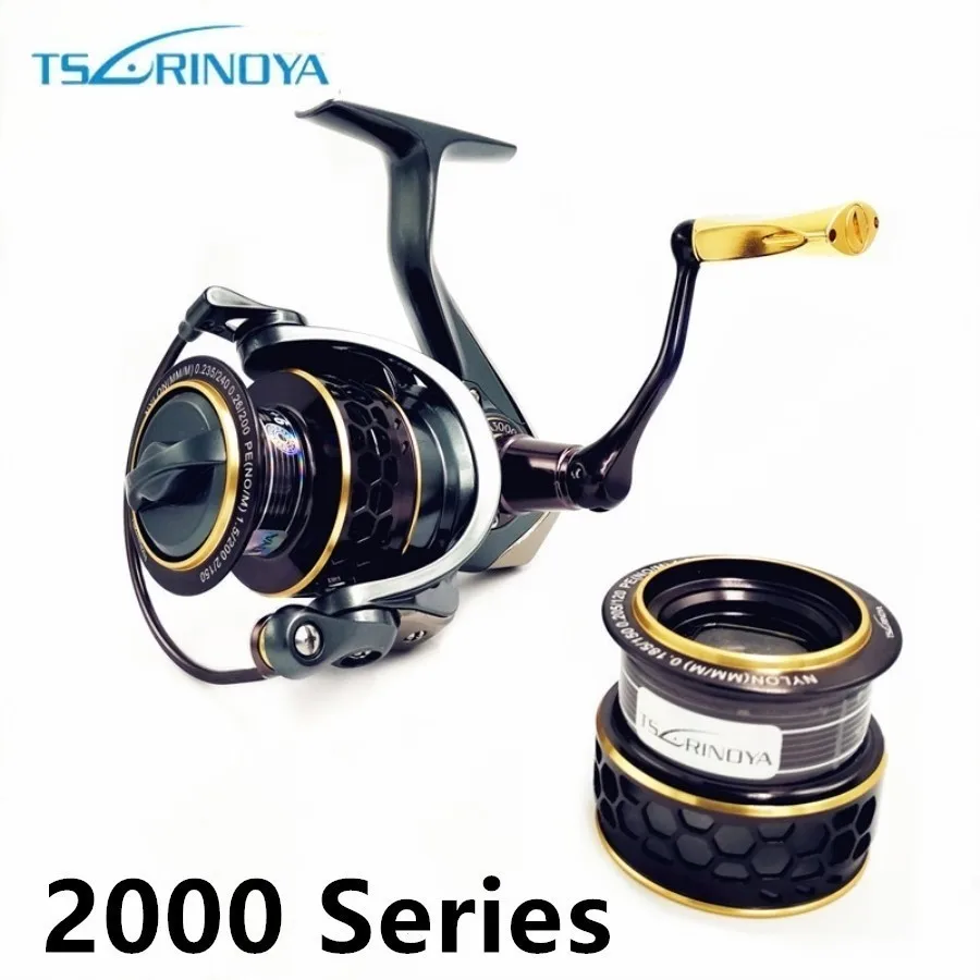 TSURINOYA Jaguar 1000 Fishing Spinning Reel 9+1BB Ultra Light Jigging Fishing Reel Spinning Saltwatrer Carp Metal Handle Coil - Цвет: 2000 Series