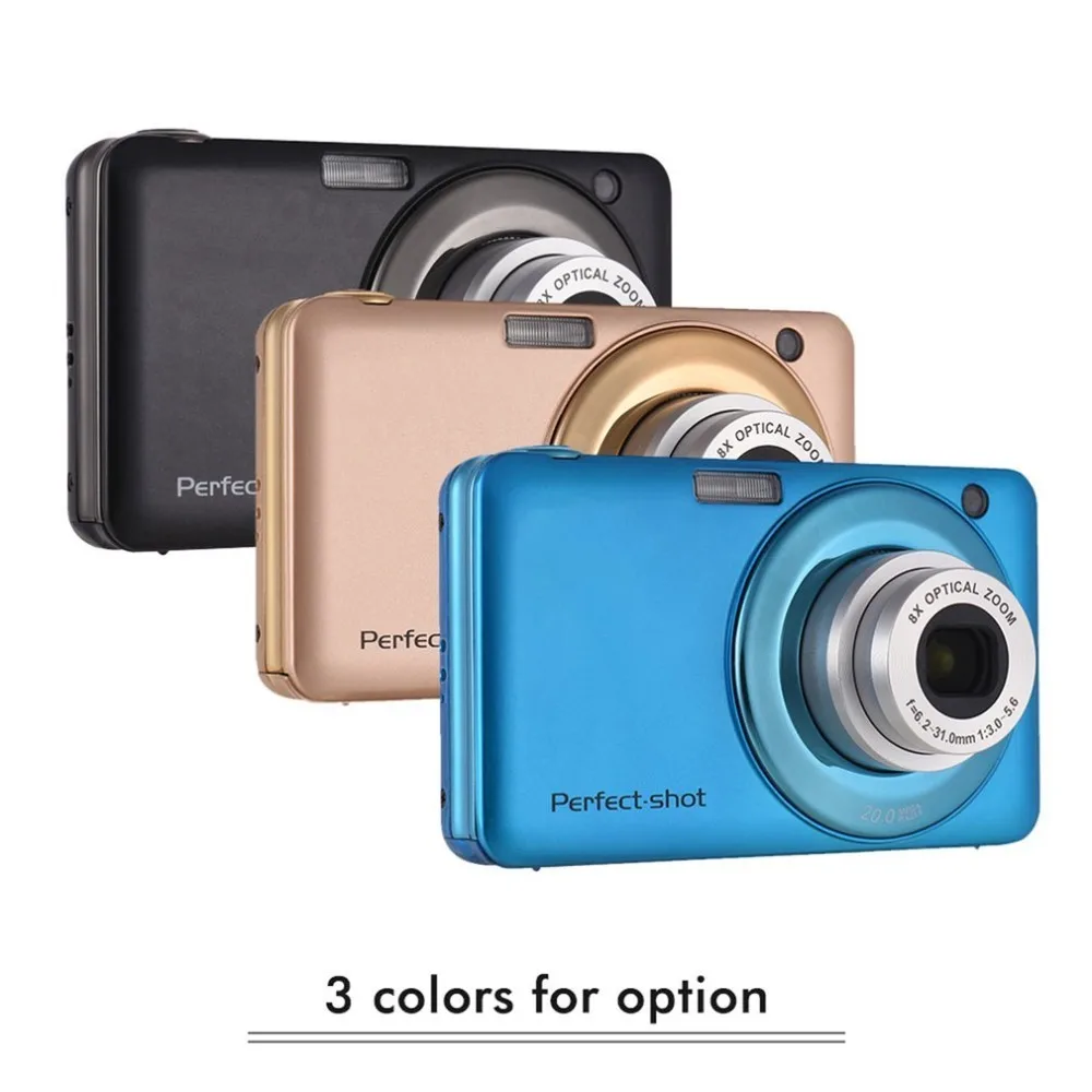 

24MP Portable Colorful Compact HD 8x Focus Zooming Photo Video Record Digital Camera with JPEG Avi SD card Anti-shake Kids Gifts