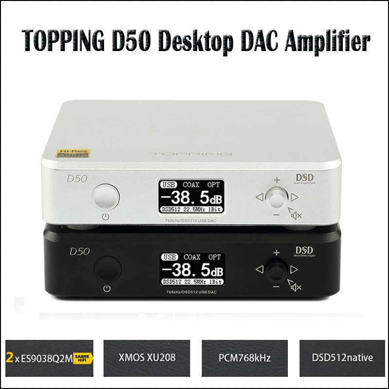 Buy TOPPING D50 Hifi DAC Audio Amplifier Decoder