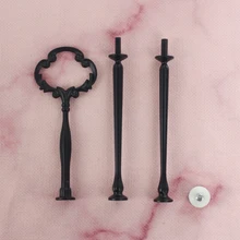 3 ярусный торт стенд стержень цветок/торт стенд металлические ручки, 100 шт./пакет подставка для тортов