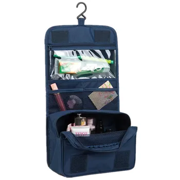 

HHYUKIMI Travel Portable Cosmetic Bag Waterproof Nylon Women Makeup Bag Organizer High Quality Bathroom Hanging Toiletry Bags