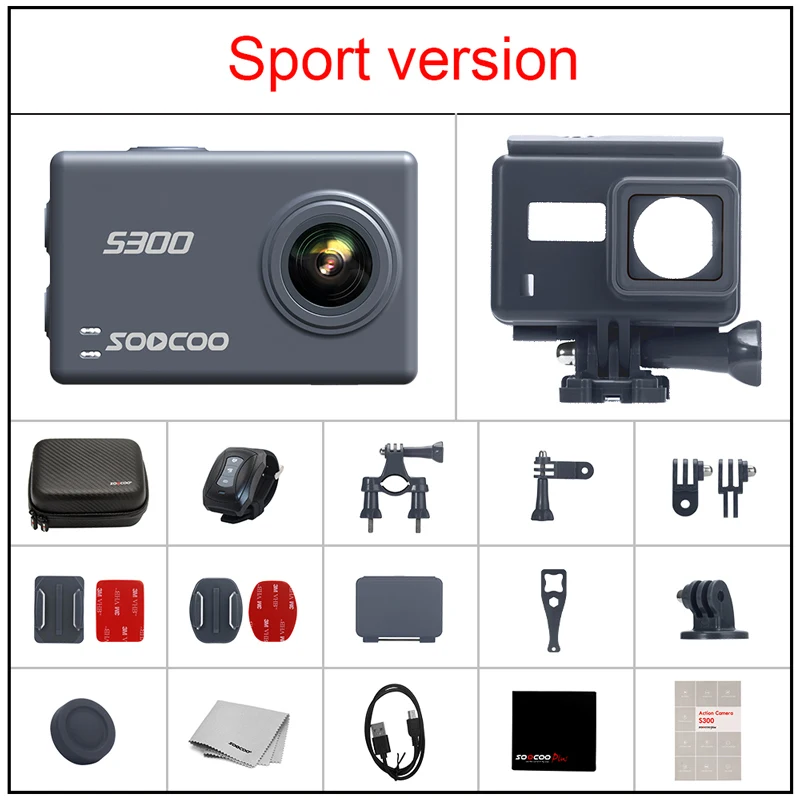 SOOCOO на S300 4 К 30fps действие Камера 2 35 &quotTouch Lcd удаленного Управление