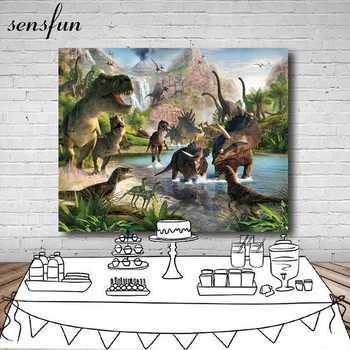 

Jurassic park Period Dinosaur Party Photography Backdrop Vinyl Party Backgrounds For Photo Studio