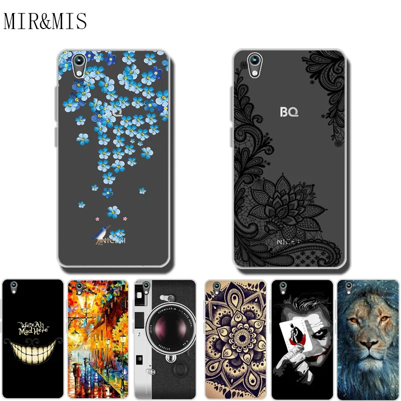 

For BQ BQS 5503 Nice 2 5.5 Inch Phone Case Soft TPU Silicone Cover Protective Printed Fundas Case For BQ BQS-5503 Nice II Coques