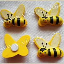 50 шт./партия. дерево наклейки пчелиные, 25x28 мм детские игрушки, скрапбукинг-набор, раннего образования DIY. детский сад ремесел. классические игрушки