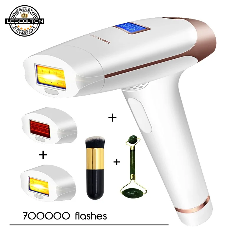 

100% Original Lescolton 3in1 700000 pulsed IPL Laser Hair Removal Device Permanent Hair Removal IPL laser Epilator Armpit