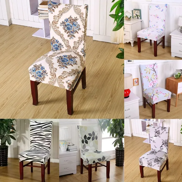 1 unids corta Fundas para sillas comedor silla patrón de impresión ... 1 unids corta Fundas para sillas comedor silla patrón de impresión ...