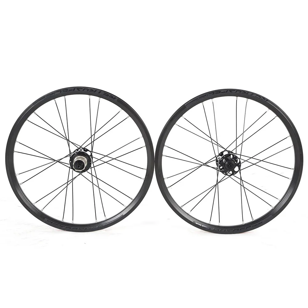 BMX MTB складной велосипед колесная 20 дюймов 24 Отверстия алюминиевый сплав 4 подшипника диски 20 мм Глубина колеса велосипеда запчасти