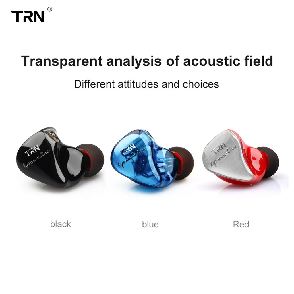 

TRN IM1 EarHIFI Eight-Unit Ring Iron Phone Subwoofer Wired No Mic draadloze auriculares oordopjes Dropshipping Mar16