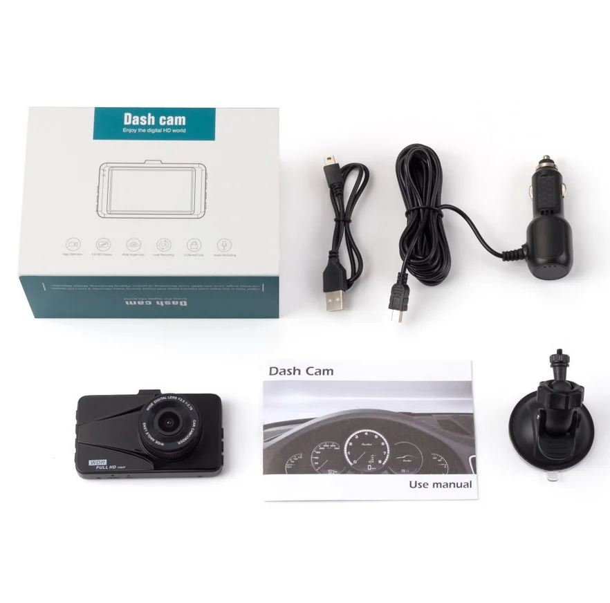 1080P Full HD Dashboard Camera 3 0 &quotэкран Автомобильная камера DVR рекордер с ночным видением g