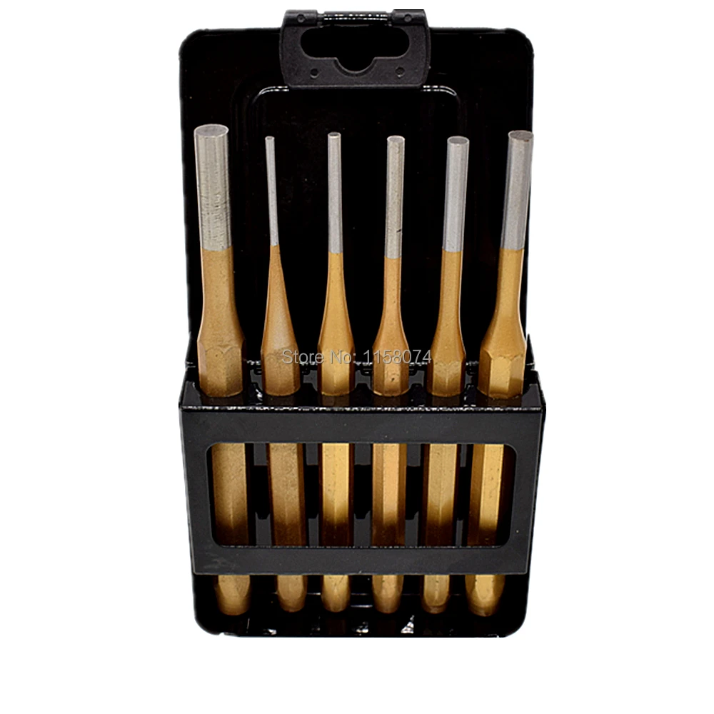 6 Piece Pin Punch Set 2mm 3mm 4mm 5mm 6mm 8mm Pin Removal Punch