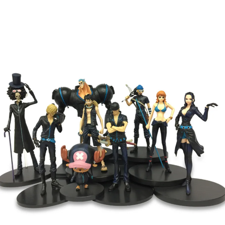 

Anime One Piece Film Gold Luffy Chopper Brook Robin Usopp Nami Zoro Action Figure PVC Model Collectible Toy With Box 8-20cm