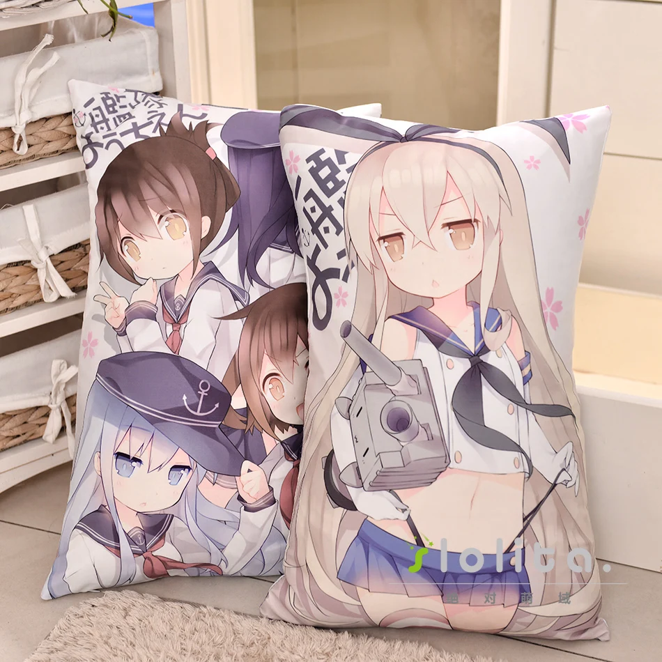 

Japanese Anime Kantai Collection Hugging Body Pillow Kancolle Cute Kawaii Decorative Cushion 35x55/45x70cm 2WAY Plush Fabric