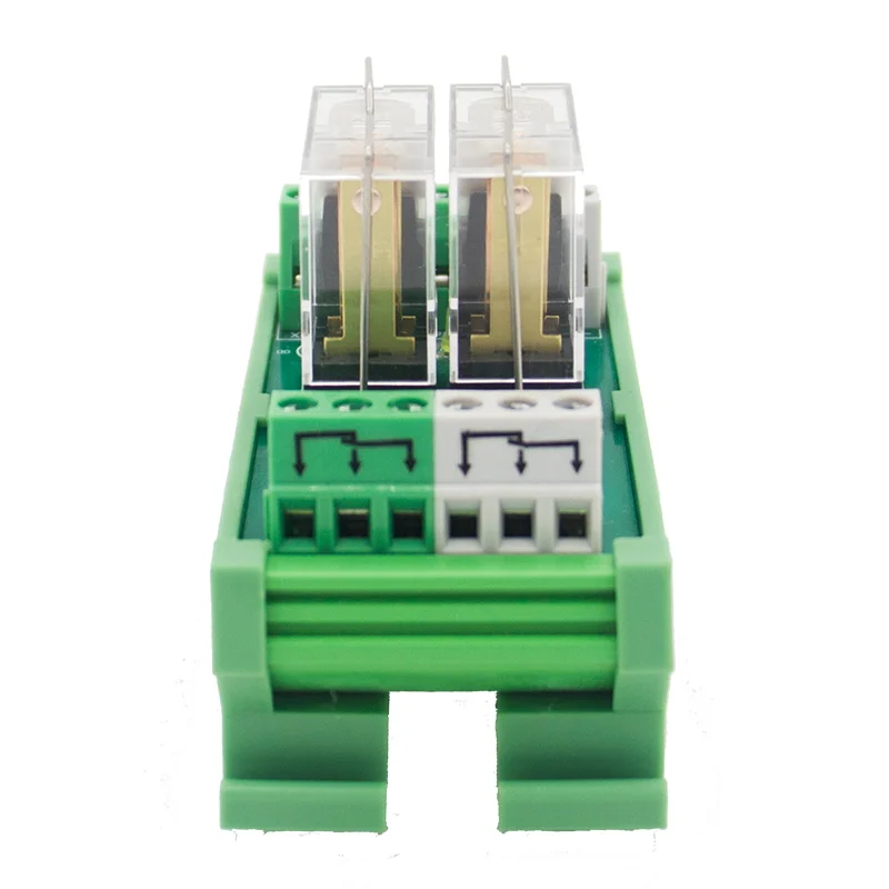 2 канальный 1 SPDT DIN рейку OMRON G2R 24V DC/AC интерфейс релейный модуль|omron g2r|interface relaydin mounting