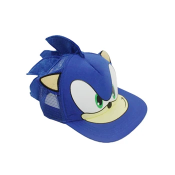 

25*16cm Sonic Cosplay Cap Baseball Hat Cartoon Anime Plush Cap Cool Birthday Gift For Children Free Shipping